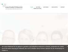 Tablet Screenshot of hautarztpraxis-blankenese.de